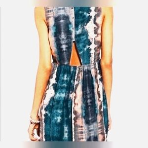 New! Ecote S (Urban Outfitters) Green & Pink Sleeveless Dress Tunic Sz S